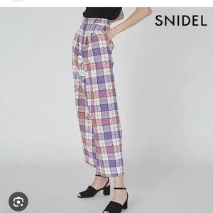Snidel Checkered Pants Size 0